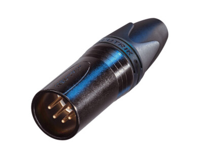 5-Pin Line Connector - Black/Gold Pins