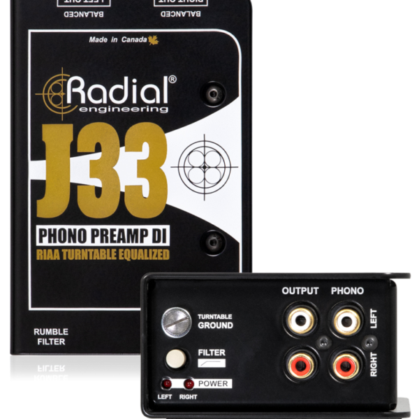J33 Stereo RIAA turntable pre-amp & DI