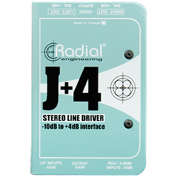 J+4 Stereo line driver with transformer isolated inputs