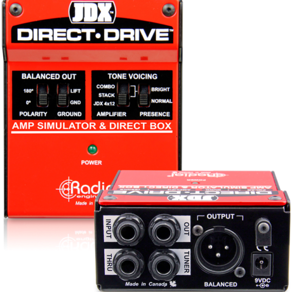 Radial JDX DIRECT-DRIVE - Guitar amp simulator with 3 amp settings and balanced DI out