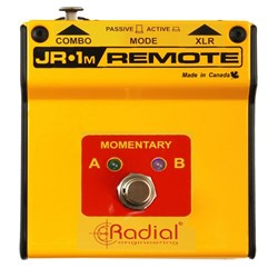 JR1-M Momentary footswith with active (LED) or passive circuit selector