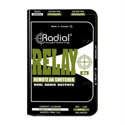 Radial Relay-XO Connector Sound Balanced AB wireless signal router, may be remotely controlled