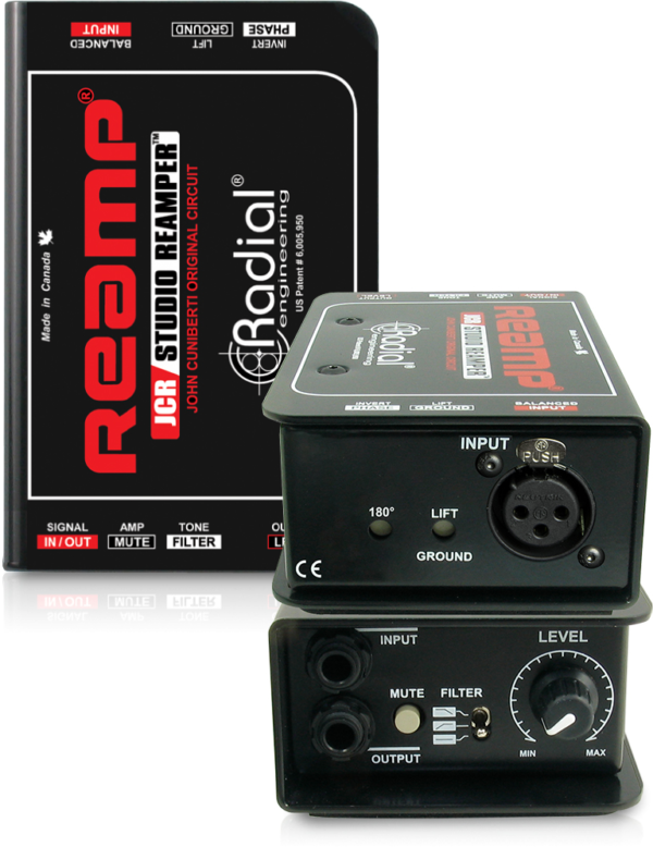 Radial reamp-JCR Connector Sound The Original John Cuniberty Re-amp box re-invented