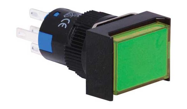 SW ILLUM MOM SPDT GRN 24V LED