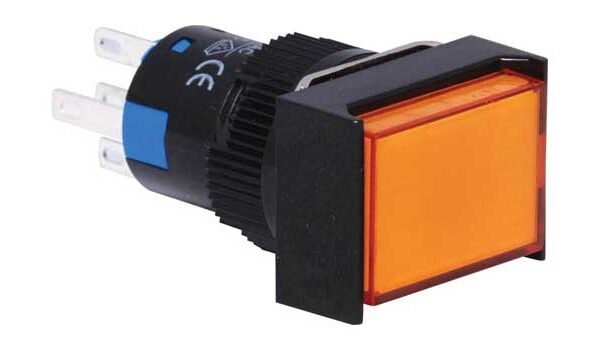 SW ILLUM MOM SPDT ORG 24V LED