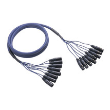 8 way, XLR to XLR loom, 6 metre