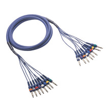 8 way, 6.3mm jack to 6.3mm jack loom (2 conductor), 3 metre
