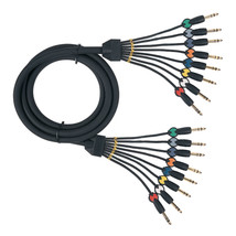 8 way, 6.3mm jack to 6.3mm jack loom, (3 conductor), 6 metre