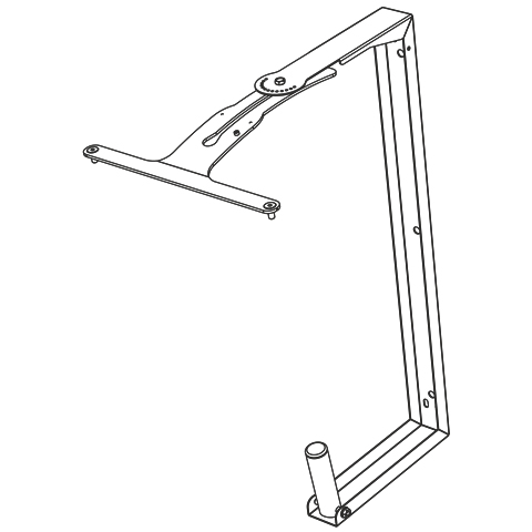 Adjustable horizontal/vertical wall bracket for OPERA 12